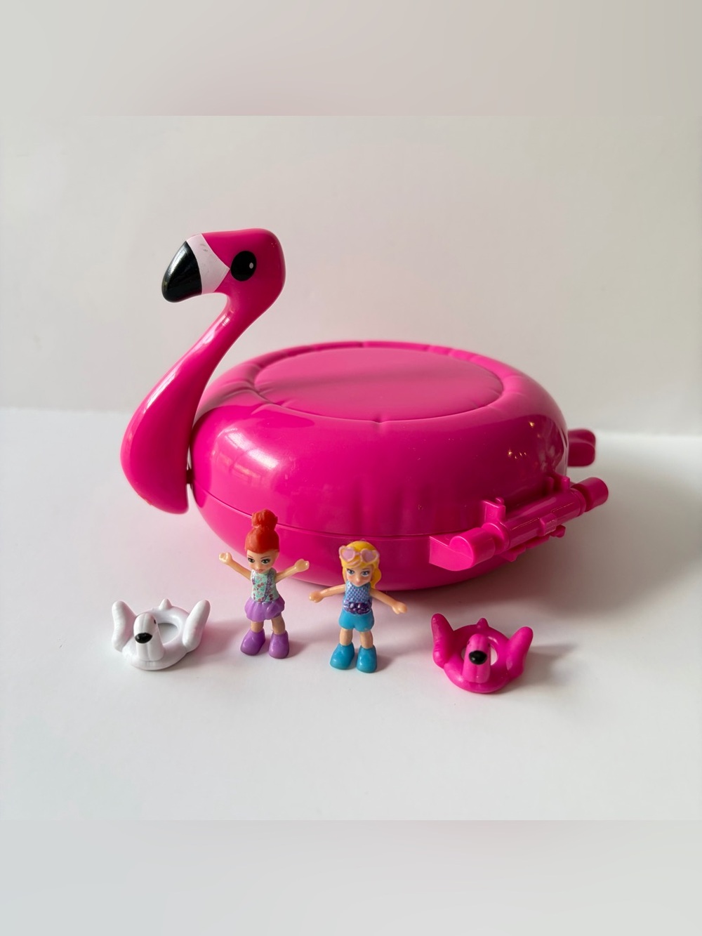 Polly Pocket Flamingo Floatie set